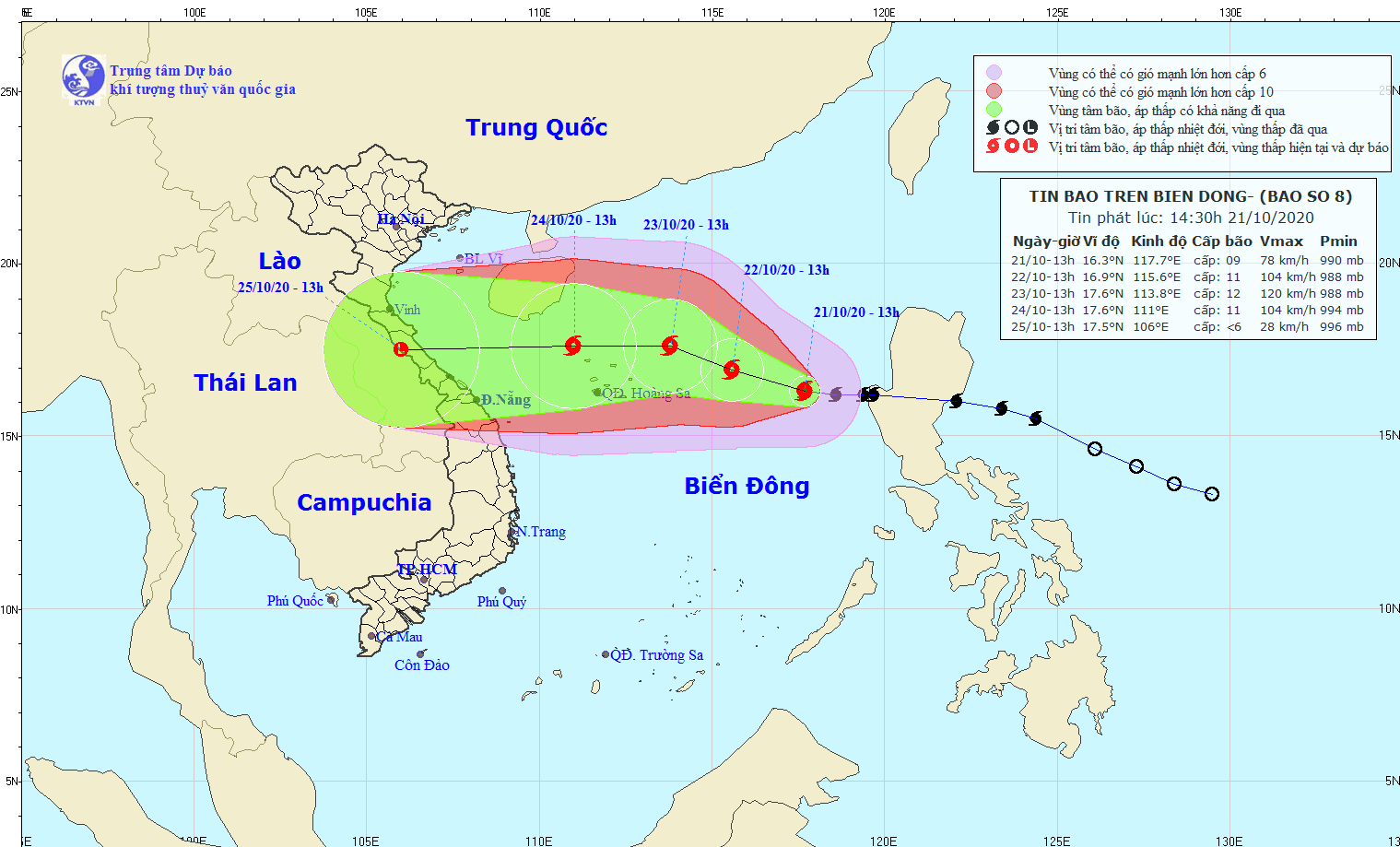 bao so 8 giat cap 11 cach quan dao hoang sa 560km hinh anh 1