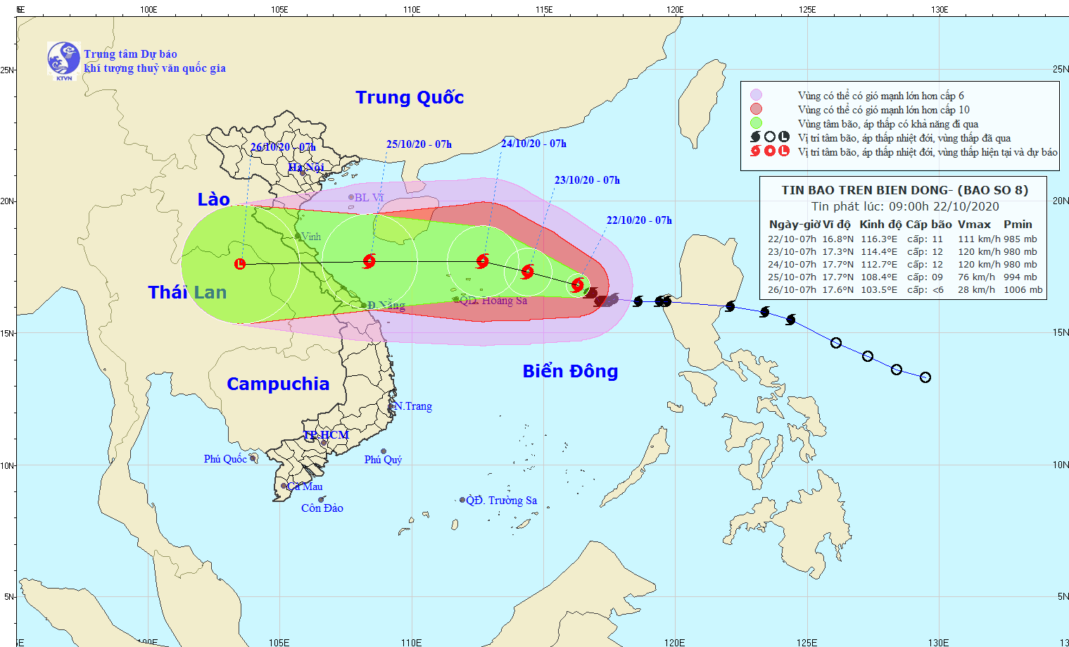 bao so 8 giat cap 14 dang tien gan toi quan dao hoang sa hinh anh 1