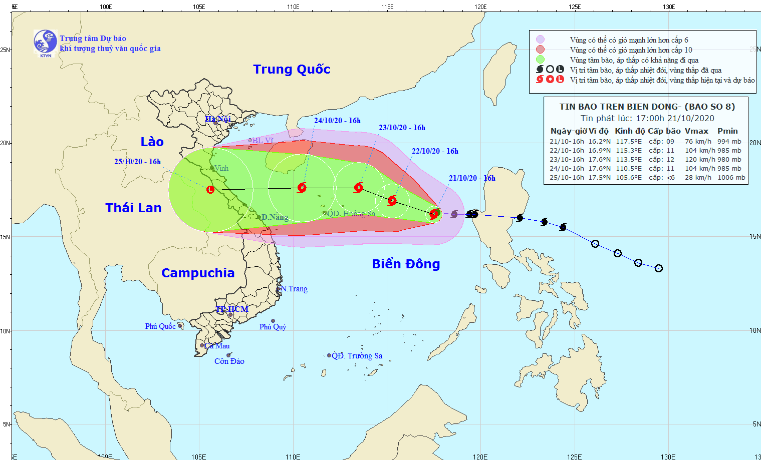 bao so 8 cach quan dao hoang sa khoang 540km, giat cap 11 hinh anh 1