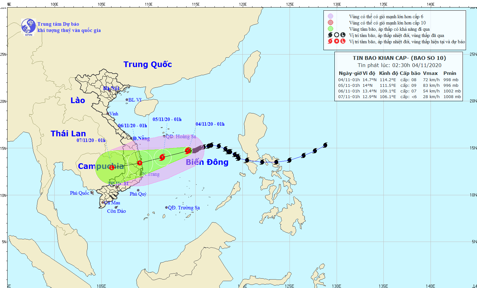 bao so 10 giat cap 10, cach quan dao hoang sa khoang 330km hinh anh 1