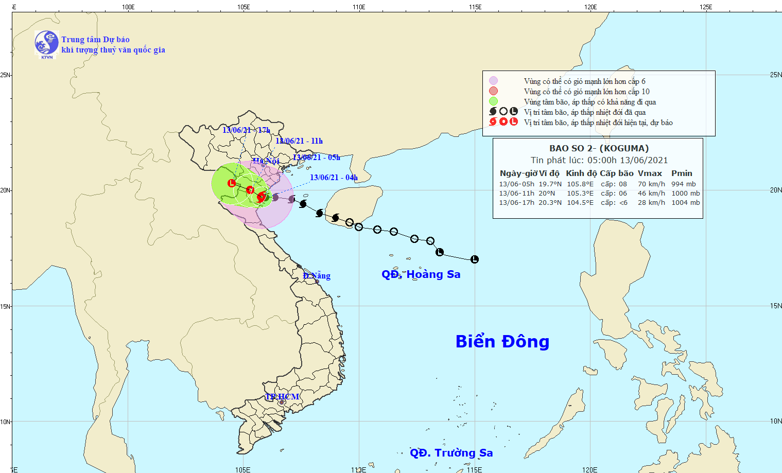 Ảnh hưởng cơn bão số 2, các tỉnh phía Bắc và Bắc Trung Bộ có nơi ...