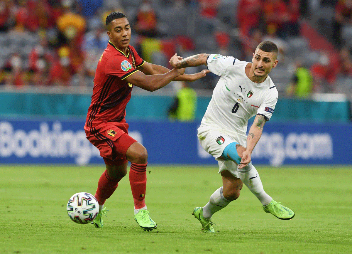 Italia đã chơi rất xuất sắc trước Bỉ (Ảnh: Reuters).