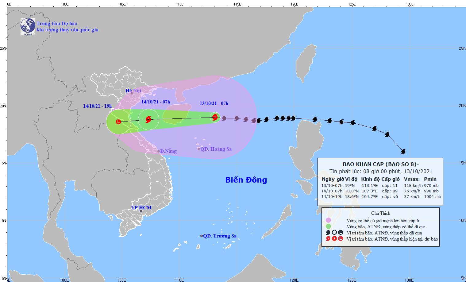 bao so 8 ca ch qua n da o hoa ng sa khoa ng 260km hinh anh 1