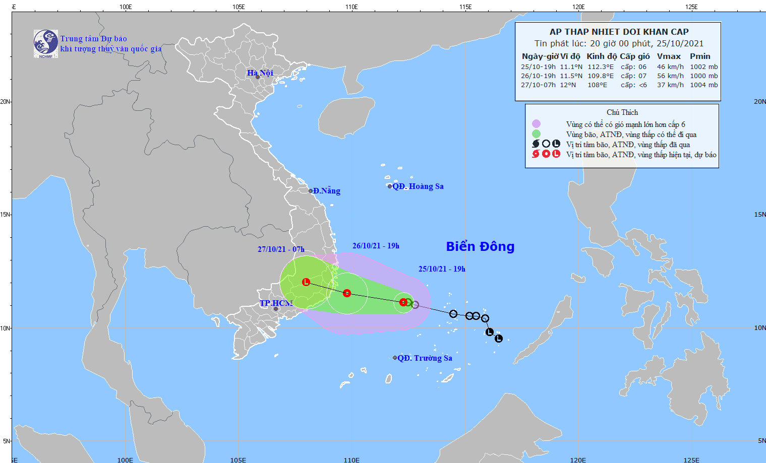 Ap thap nhiet doi tiep tuc di chuyen ve phia vu ng bie n kha nh ho a-ninh thua n hinh anh 1