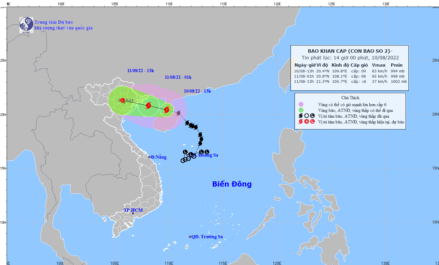 Anh huong cua bao so 2, tu dem nay ha noi mua rat to hinh anh 1