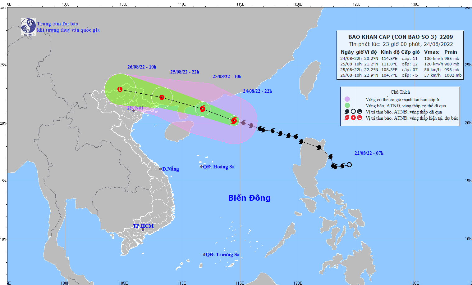 bao so 3 tiep tuc huong di chuyen ve phia ban dao loi chau trung quoc hinh anh 1