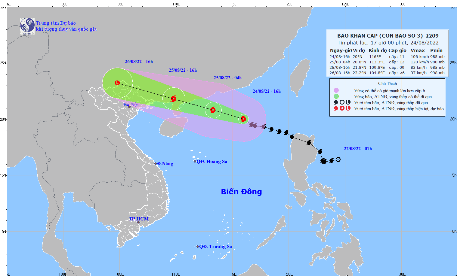 bao so 3 co the tang cap 12, giat cap 15, hai kich ban huong do bo vao bo hinh anh 1