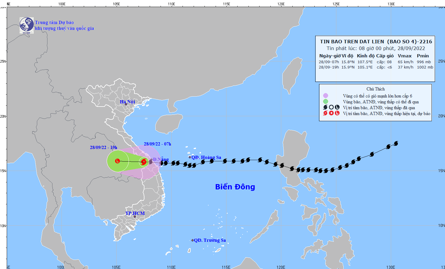 bao so 4 gay mua lon tu toi 27 den sang 28 9, co noi len tren 600mm hinh anh 1