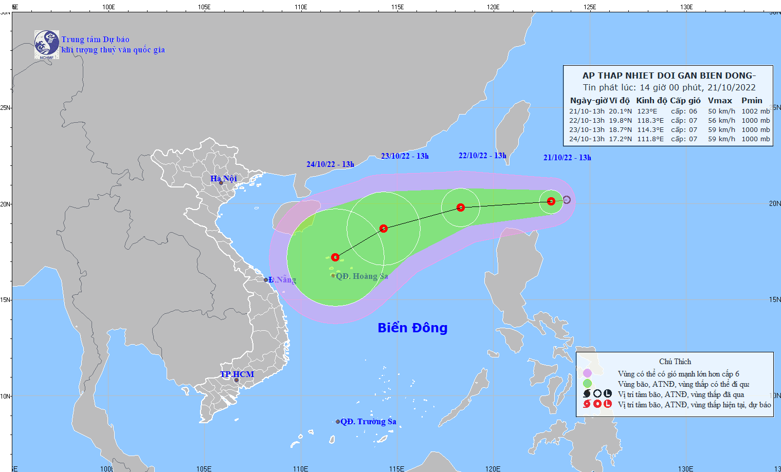 Ap thap nhiet doi chuan bi di vao bien Dong hinh anh 1