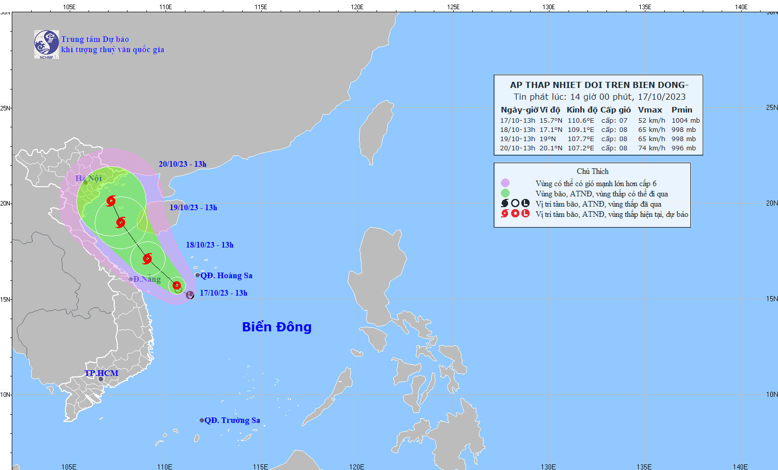 Ap thap nhiet doi cach quan dao hoang sa 160km hinh anh 1