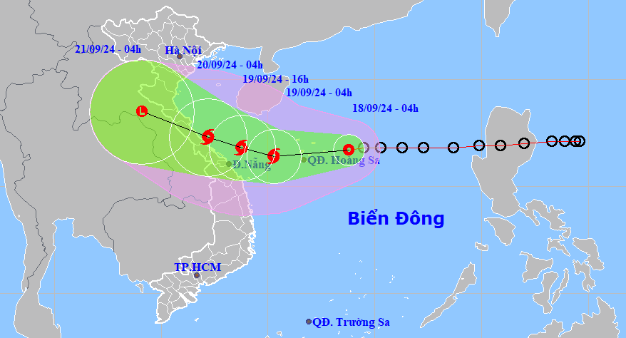 Áp thấp nhiệt đới có khả năng mạnh lên thành bão cấp 8, giật cấp 10