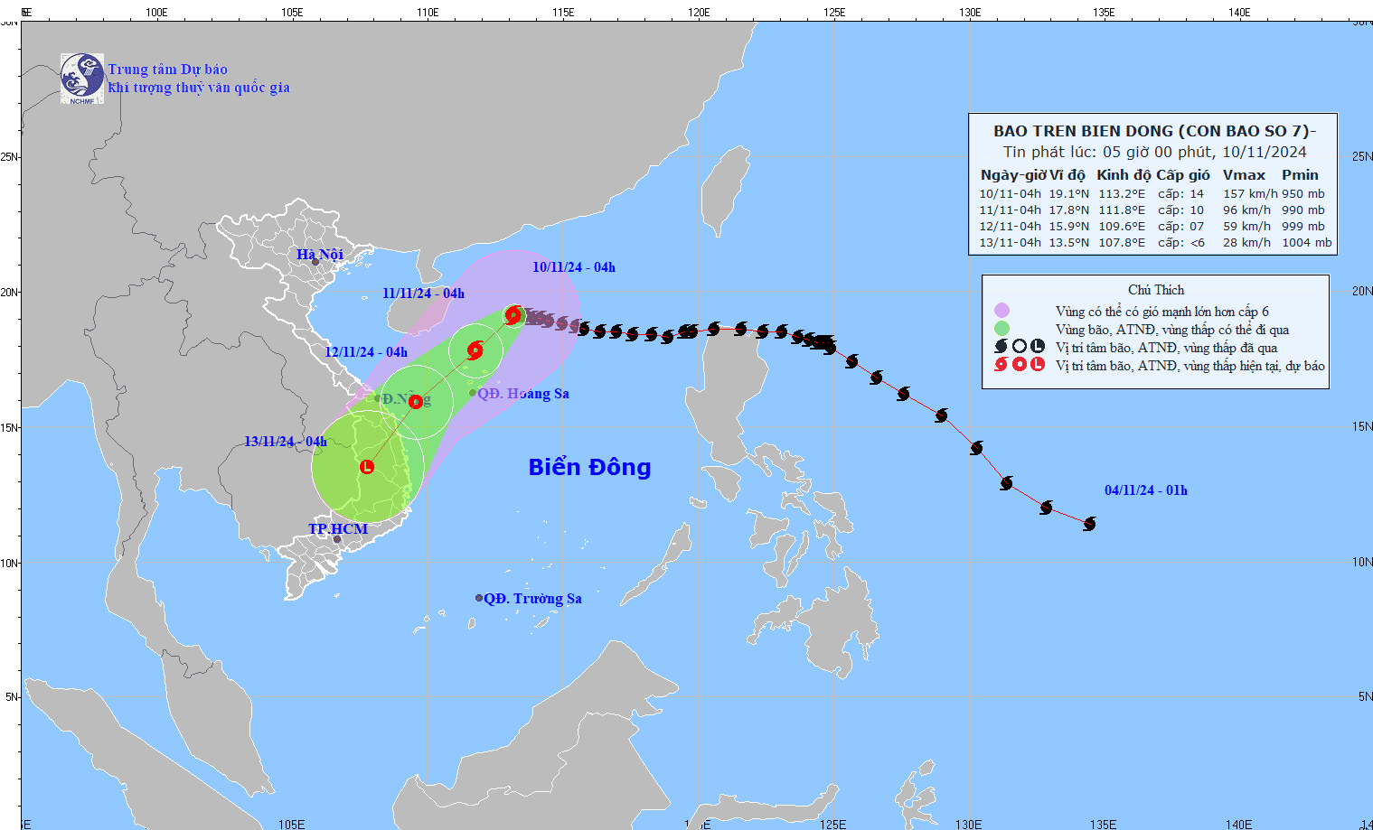 bao so 7 cach quan dao hoang sa khoang 335 km, giat cap 17 hinh anh 1