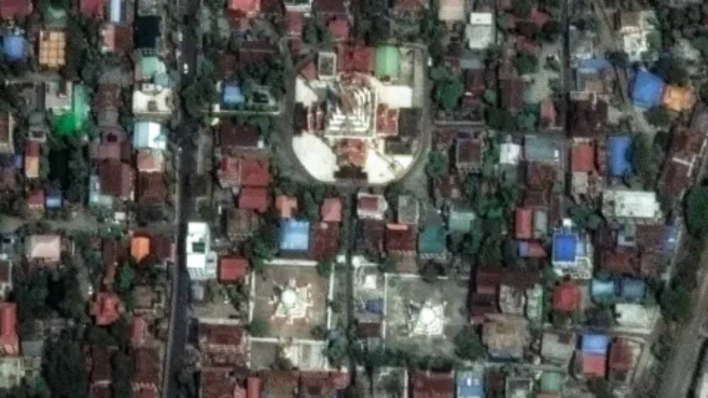 Anh ve tinh truoc va sau tran dong dat kinh hoang o myanmar hinh anh 9