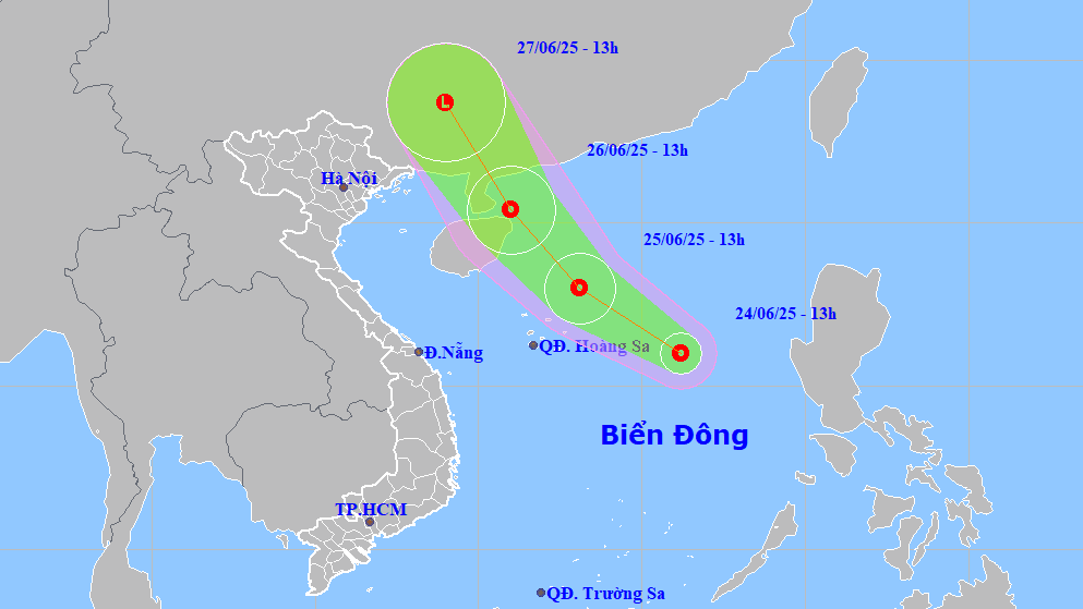 Áp thấp nhiệt đới hình thành trên biển Đông hình ảnh 1 Ap thap nhiet doi hinh thanh tren bien Dong hinh anh 1