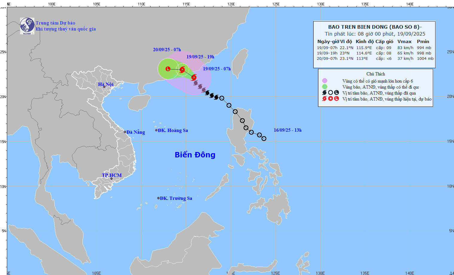 bao so 8 giat cap 11 dang huong vao dat lien tinh quang Dong trung quoc hinh anh 1