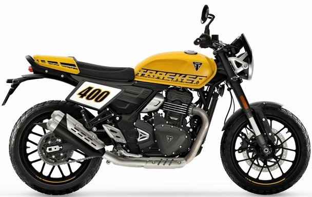 triumph tracker 400 va thruxton 400 ra mat thiet ke doc dao, dong co manh hon hinh anh 1