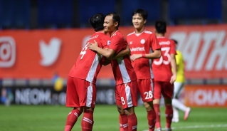 Viettel FC đang rất tự tin đối đầu đội chủ nhà sau chiến thắng dễ dàng trước Kaya. (Ảnh: Viettel FC).