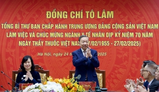 Tổng Bí thư Tô Lâm tại buổi làm việc với Bộ y tế