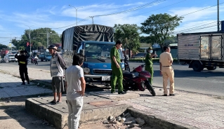 Hiện trường vụ tai nạn khiến một học sinh tử vong trên đường đến 