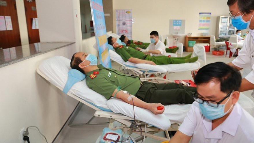 Thừa Thiên-Huế: Hơn 1.200 cán bộ, chiến sĩ công an tham gia hiến máu