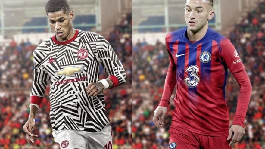 Áo đấu mùa giải 2020/2021: MU và Chelsea có mẫu trang phục “siêu dị“