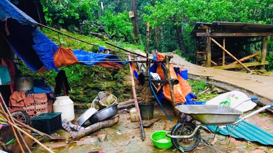 Mưa đá, giông lốc gây hại tại Mường Khương, Lào Cai