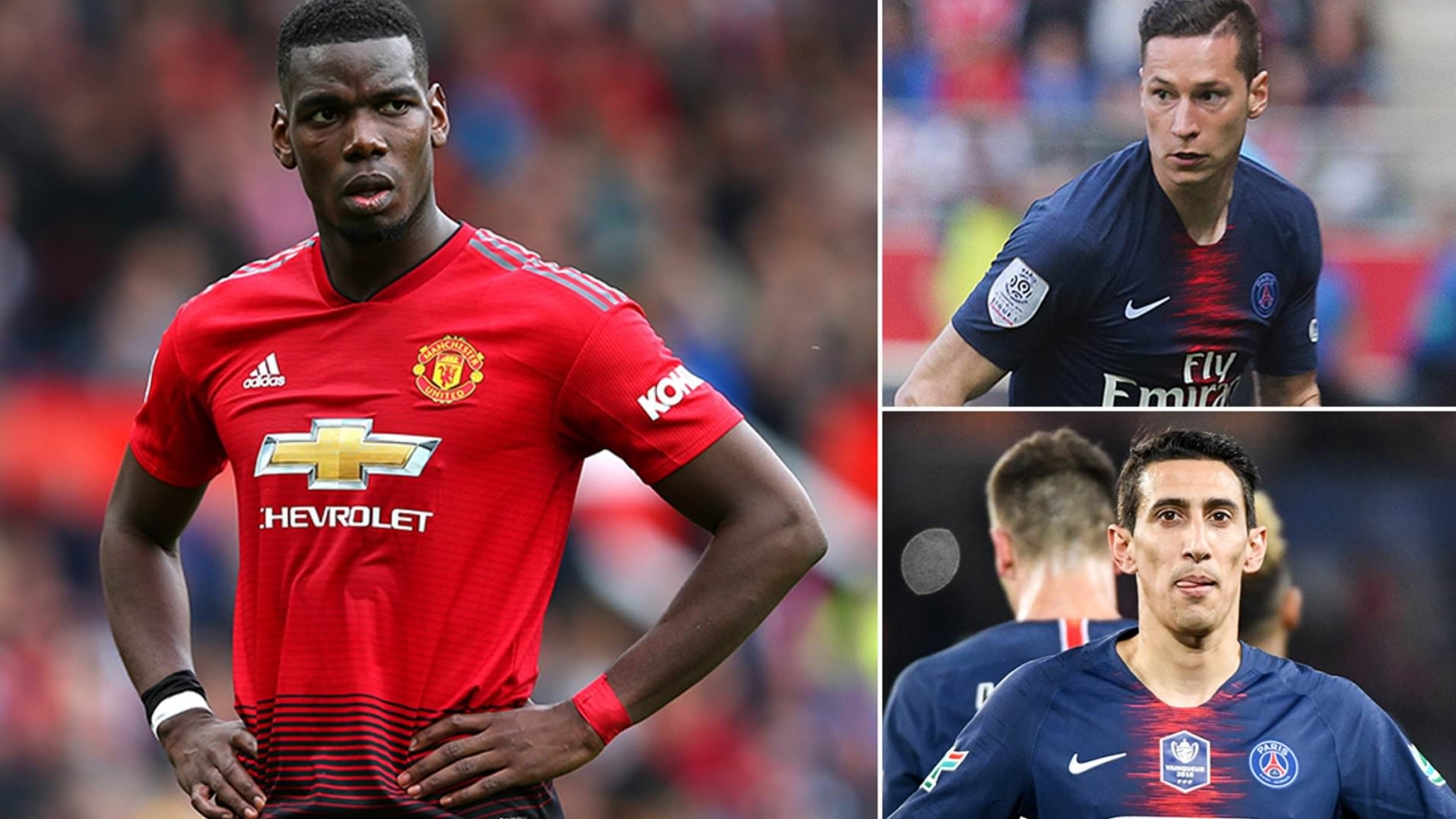 PSG muốn đổi "người cũ" Angel Di Maria lấy Paul Pogba từ MU