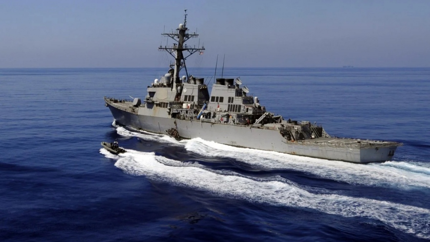 Tàu chiến Mỹ thực hiện hoạt động tự do hàng hải ở Biển Đông