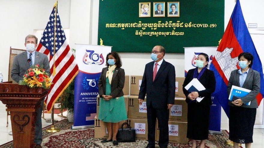 Mỹ viện trợ hơn 3,5 triệu USD hỗ trợ Campuchia phòng chống Covid-19 