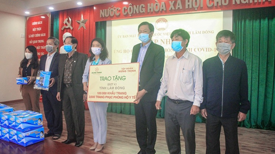Lâm Đồng tiếp nhận hơn 3 tỷ đồng chống dịch Covid-19 