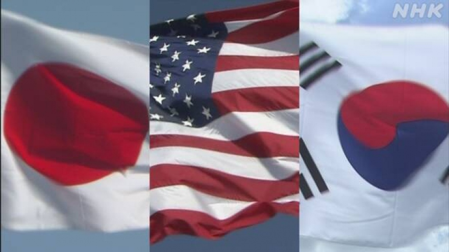 Hội đàm Quốc phòng Nhật-Mỹ-Hàn thảo luận an ninh biển Đông và Hoa Đông