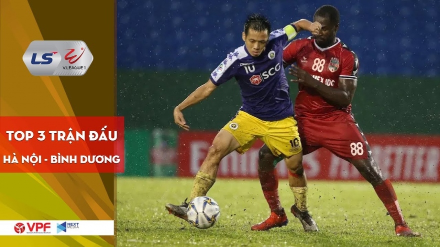 VIDEO: Top 3 trận đấu nảy lửa giữa Hà Nội FC và Bình Dương