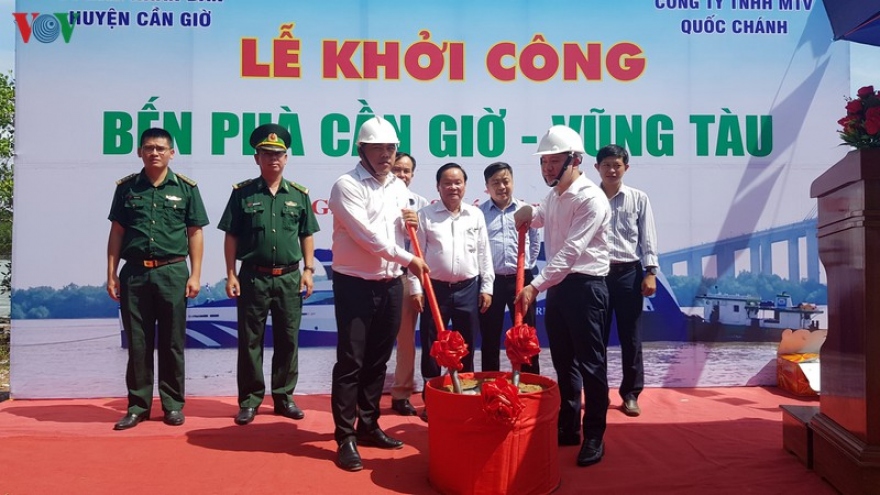 Khởi công tuyến phà biển nối Cần Giờ với TP Vũng Tàu