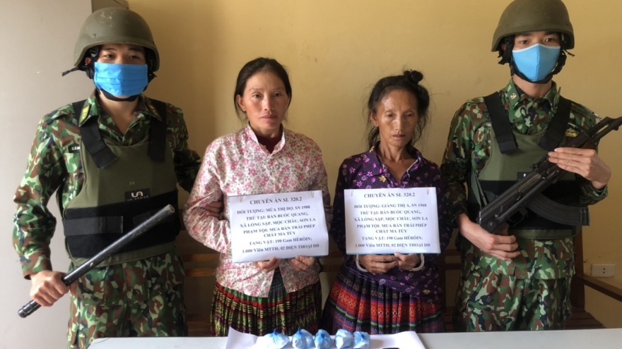 	Biên phòng Sơn La bắt hai phụ nữ mua bán trái phép ma túy