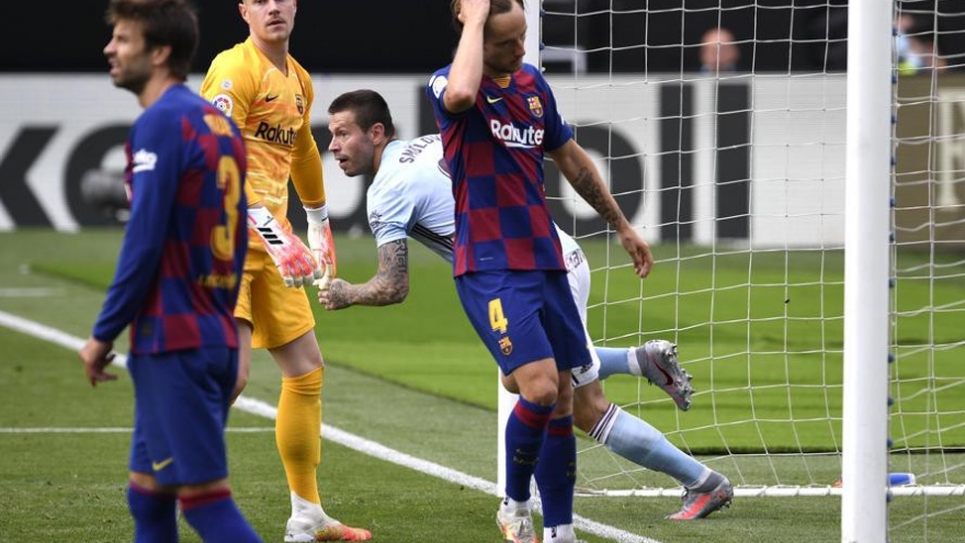 Thủng lưới phút 88, Barca bị Celta Vigo cầm chân