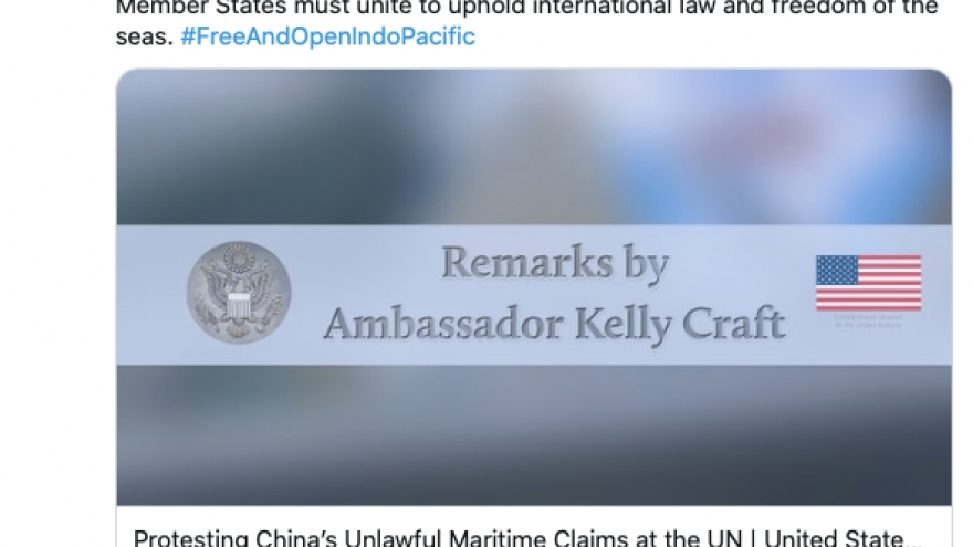 Ngoại trưởng Mỹ: Yêu sách của Trung Quốc về Biển Đông là phi pháp và nguy hiểm