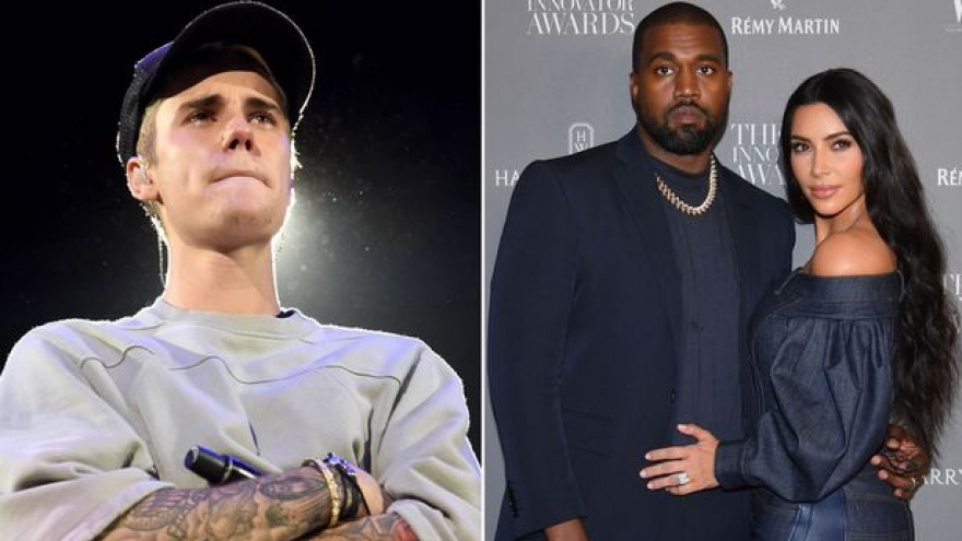 Justin Bieber giúp vợ chồng Kim Kardashian làm lành, bớt căng thẳng