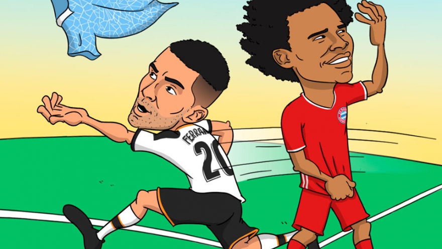 Biếm họa 24h: Immobile hạ knock-out Ronaldo và Lewandowski