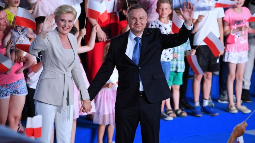 Tổng thống Duda tuyên bố chiến thắng vòng 2 bầu cử tổng thống Ba Lan