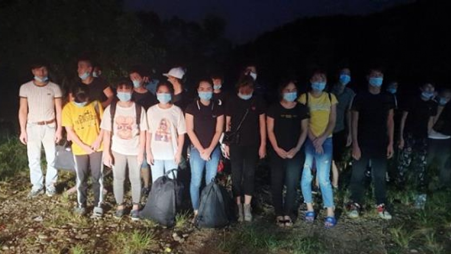 45 people arrested in Quang Ninh after illegally entering the country