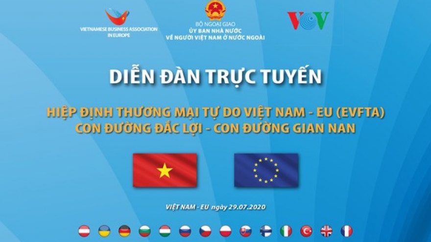 VOV đồng tổ chức Diễn đàn trực tuyến “EVFTA: Con đường đắc lợi, con đường gian nan"