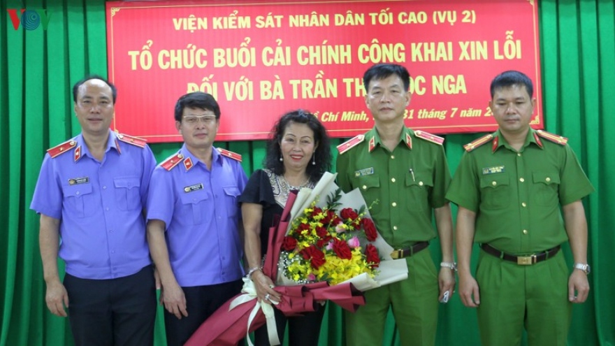 Viện KSND Tối cao xin lỗi công khai luật gia Trần Thị Ngọc Nga