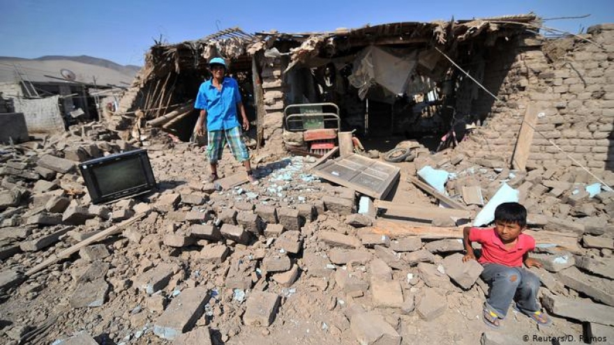 Động đất mạnh 5,3 độ tại Peru