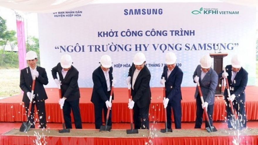 Samsung Vietnam-funded hope school to benefit Bac Giang’s needy students