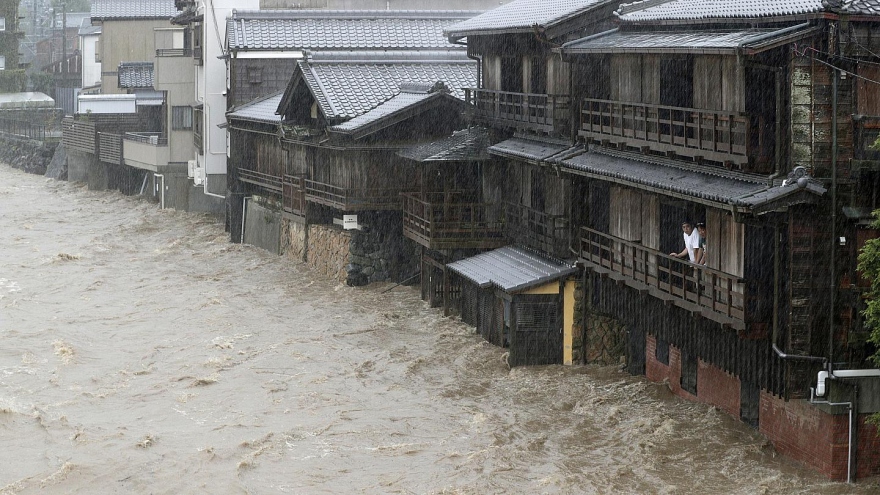 Mưa bão ở Nhật Bản diễn biến phức tạp