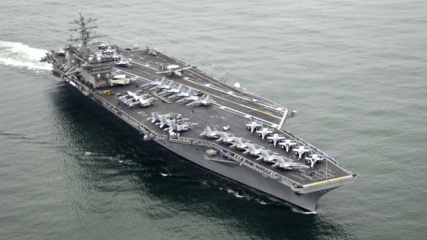 Tàu sân bay USS Nimitz tiến vào Ấn Độ Dương chuẩn bị cho diễn tập Mỹ-Ấn