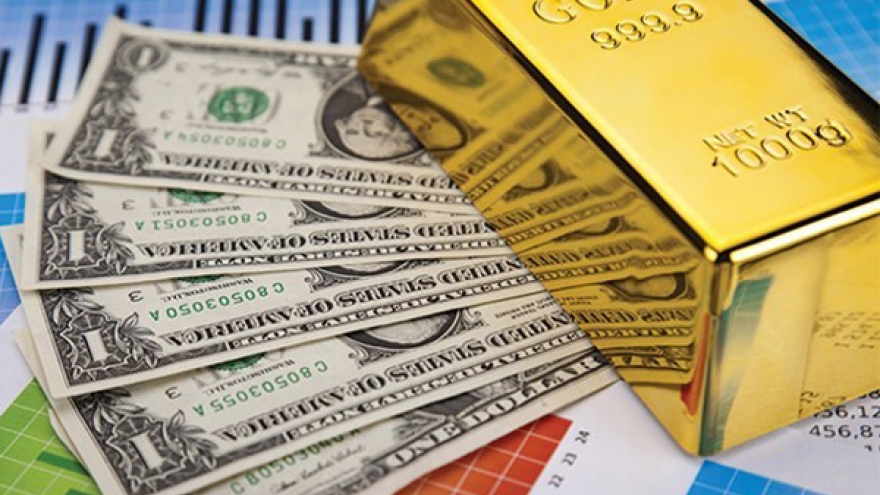 Dưới áp lực của giá vàng, đồng USD đang mất giá