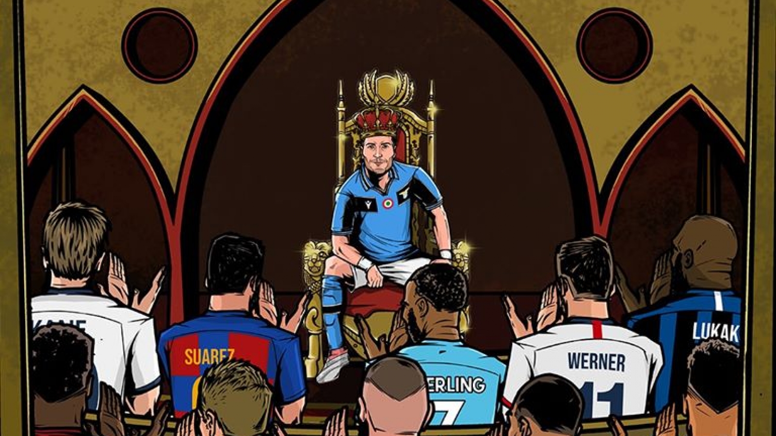Biếm họa 24h: Messi và Ronaldo “nuốt lệ” vỗ tay chúc mừng Immobile