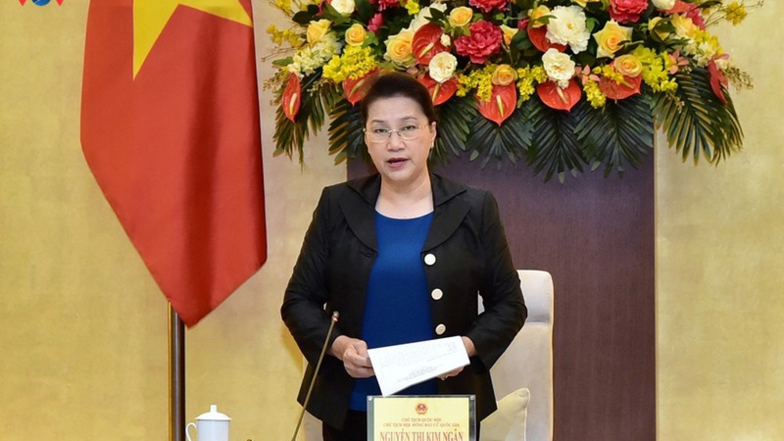 Chủ tịch Quốc hội chủ trì phiên họp thứ nhất Hội đồng Bầu cử Quốc gia