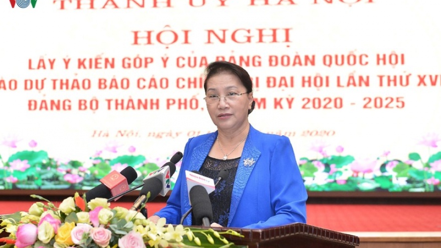 Hà Nội lấy ý kiến của Đảng đoàn Quốc hội vào Dự thảo báo cáo chính trị